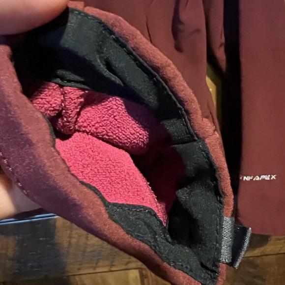 The North Face Softshell Jacket Womens Small S TNF Apex Maroon Full Zip Size S - Picture 10 of 16
